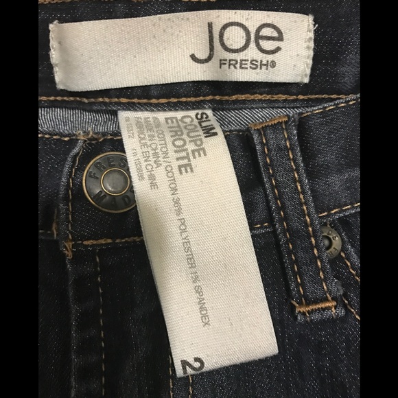 JOE FRESH "slim coupe etroite" jeans size 2 - Picture 4 of 4